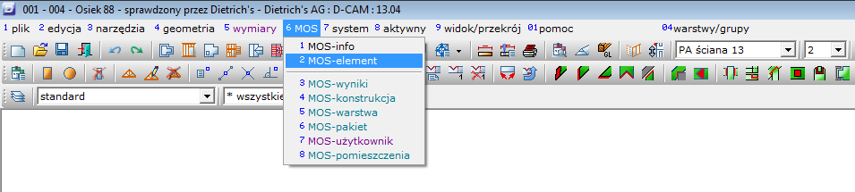 Narzędzia MOS