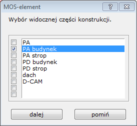 MOS-element selekcja